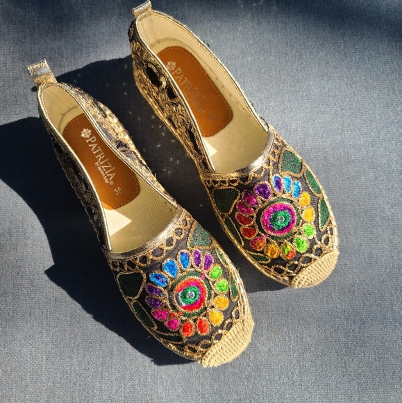 Patrizia By Spring Step Maylis Slip-On Embellished Espadrille Sz 7 (38 EU) - Picture 1 of 10